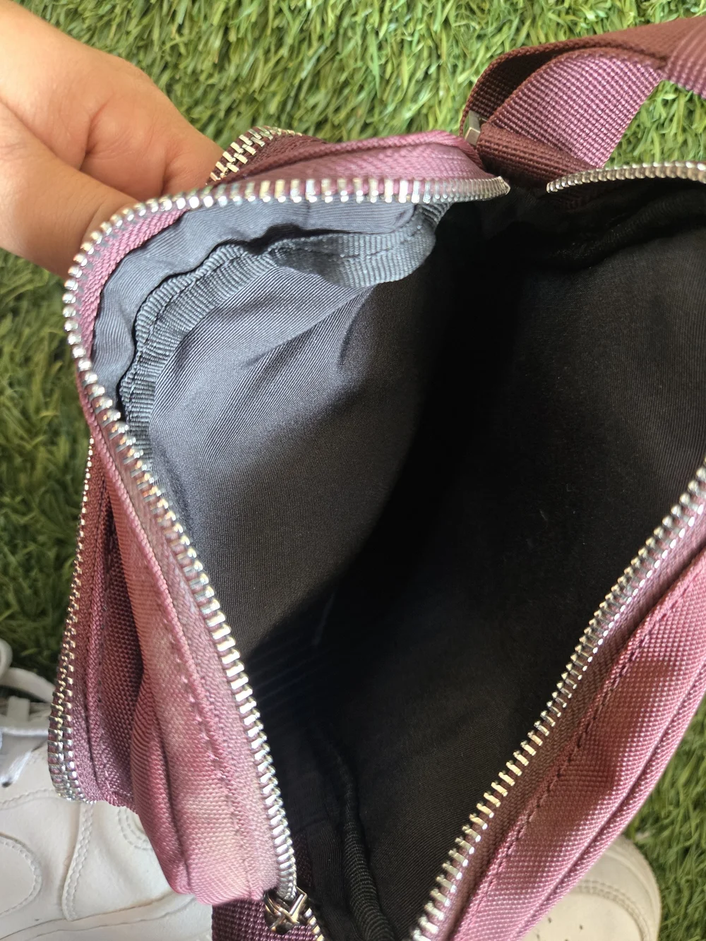 Calvin Klein Burgundy Messenger Crossbody Bag